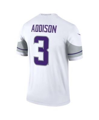 Men's Jordan Addison White Minnesota Vikings Alternate Legend Player Jersey