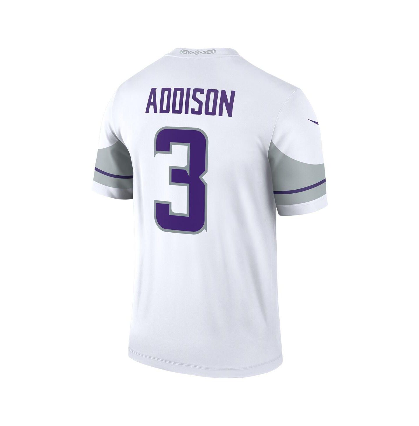 Мужской топ Nike Jordan Addison White Minnesota Vikings Alternate Legend Player Jersey — фото 2