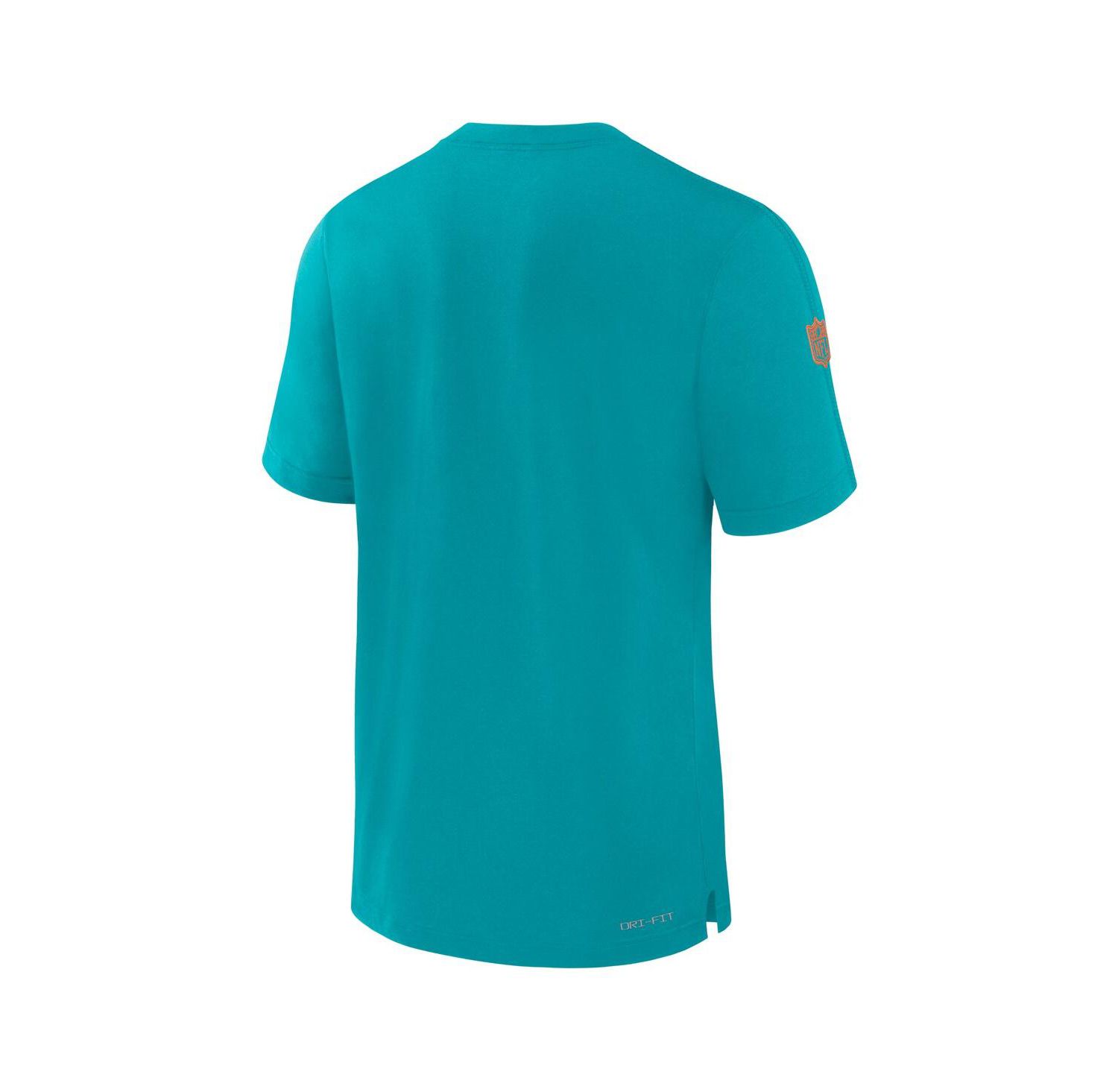 Men's Aqua Miami Dolphins Sideline Player Performance T-Shirt