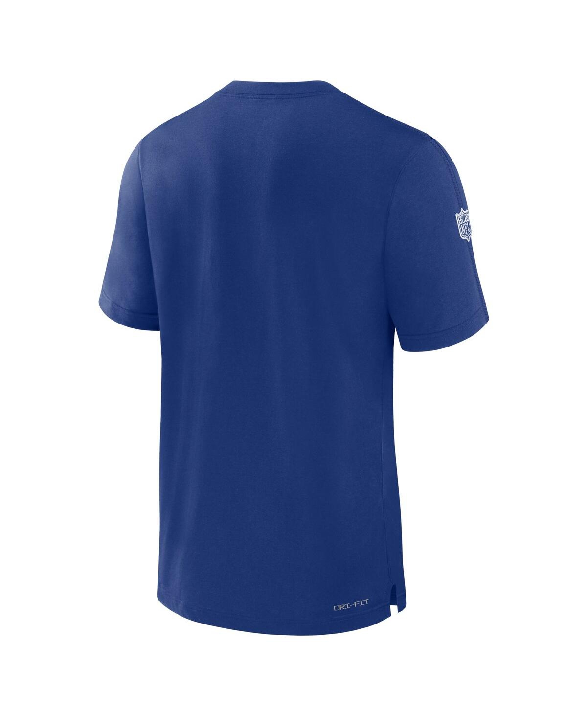 Nike Men's Royal New York Giants Sideline Player Performance T-shirt In Royal