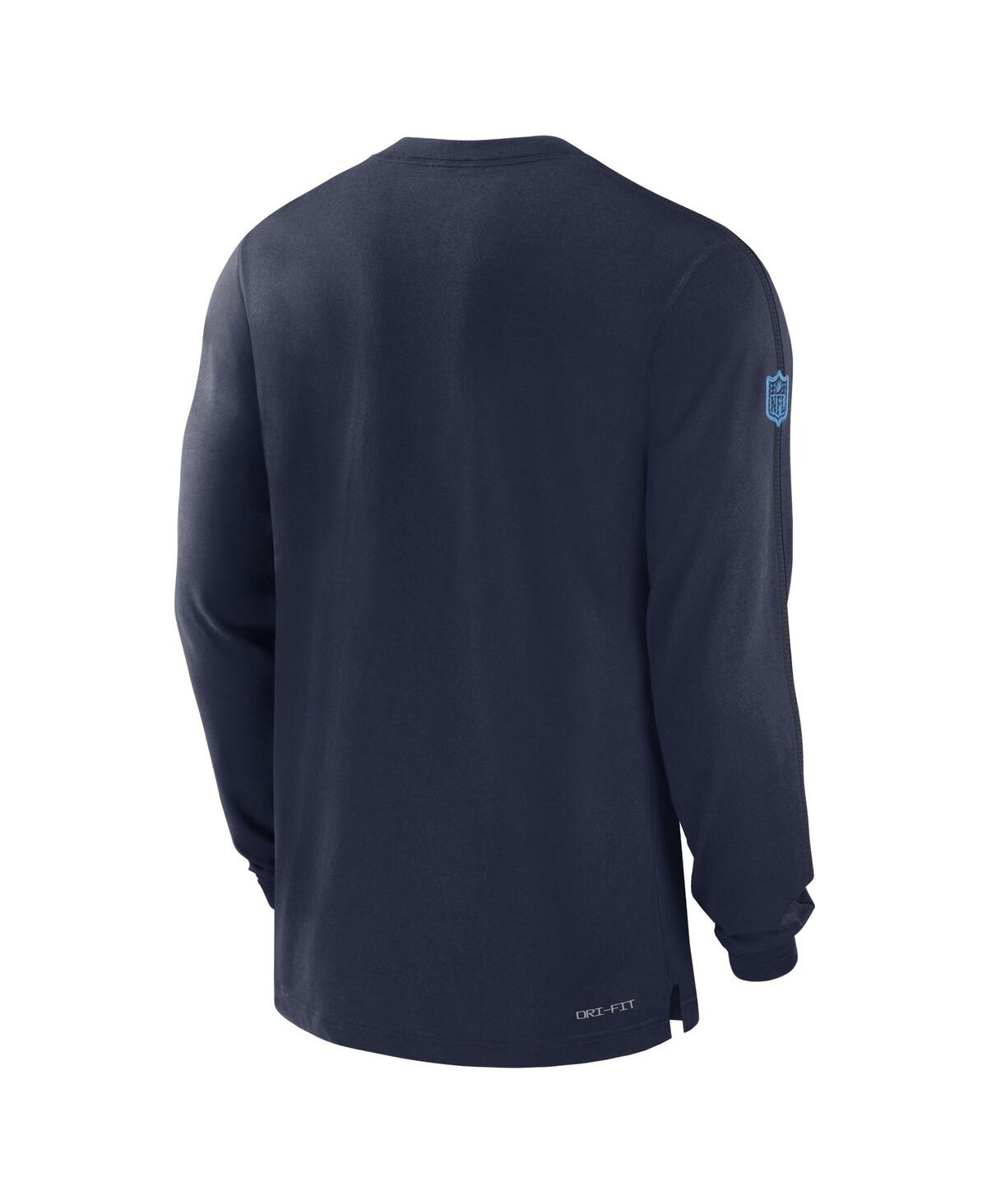 Nike Men'sTennessee Titans Sideline Player Performance Long Sleeve T-Shirt - Navy