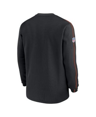 Men's Black Cincinnati Bengals 2024 Sideline Coaches Long Sleeve Top