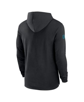 Men's Black Jacksonville Jaguars Sideline Hoodie Performance Long Sleeve T-Shirt
