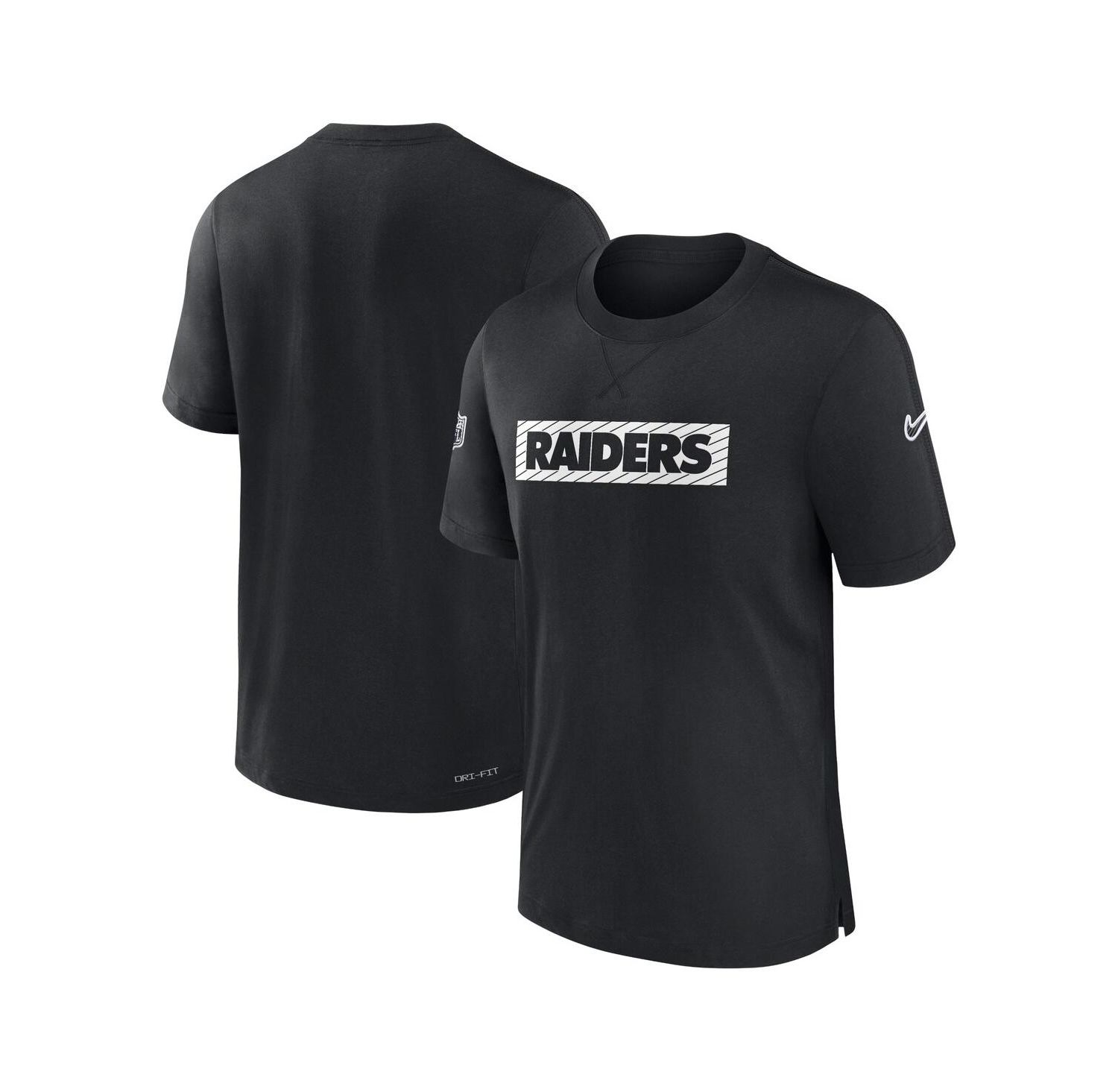 Men's Black Las Vegas Raiders Sideline Player Performance T-Shirt