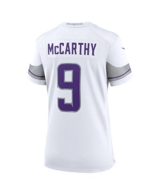 Women's J.J. McCarthy White Minnesota Vikings Alternate Game Player Jersey