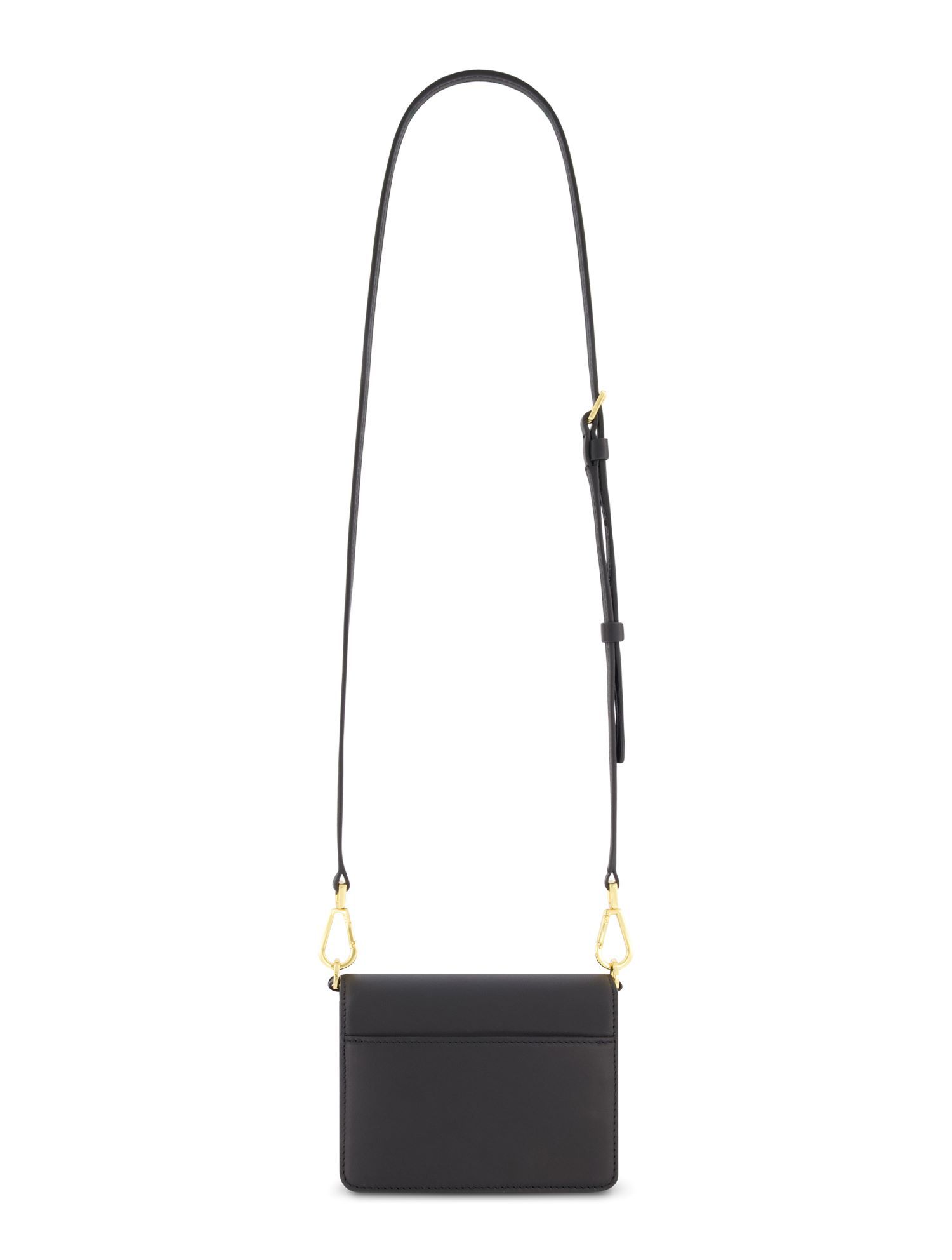 Mini Leather Gold Strap Crossbody Bag
