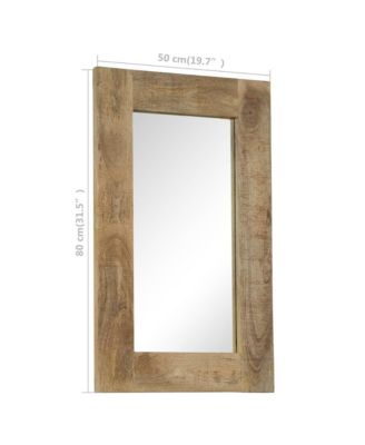 Mirror Solid Mango Wood 19.7"x31.5"