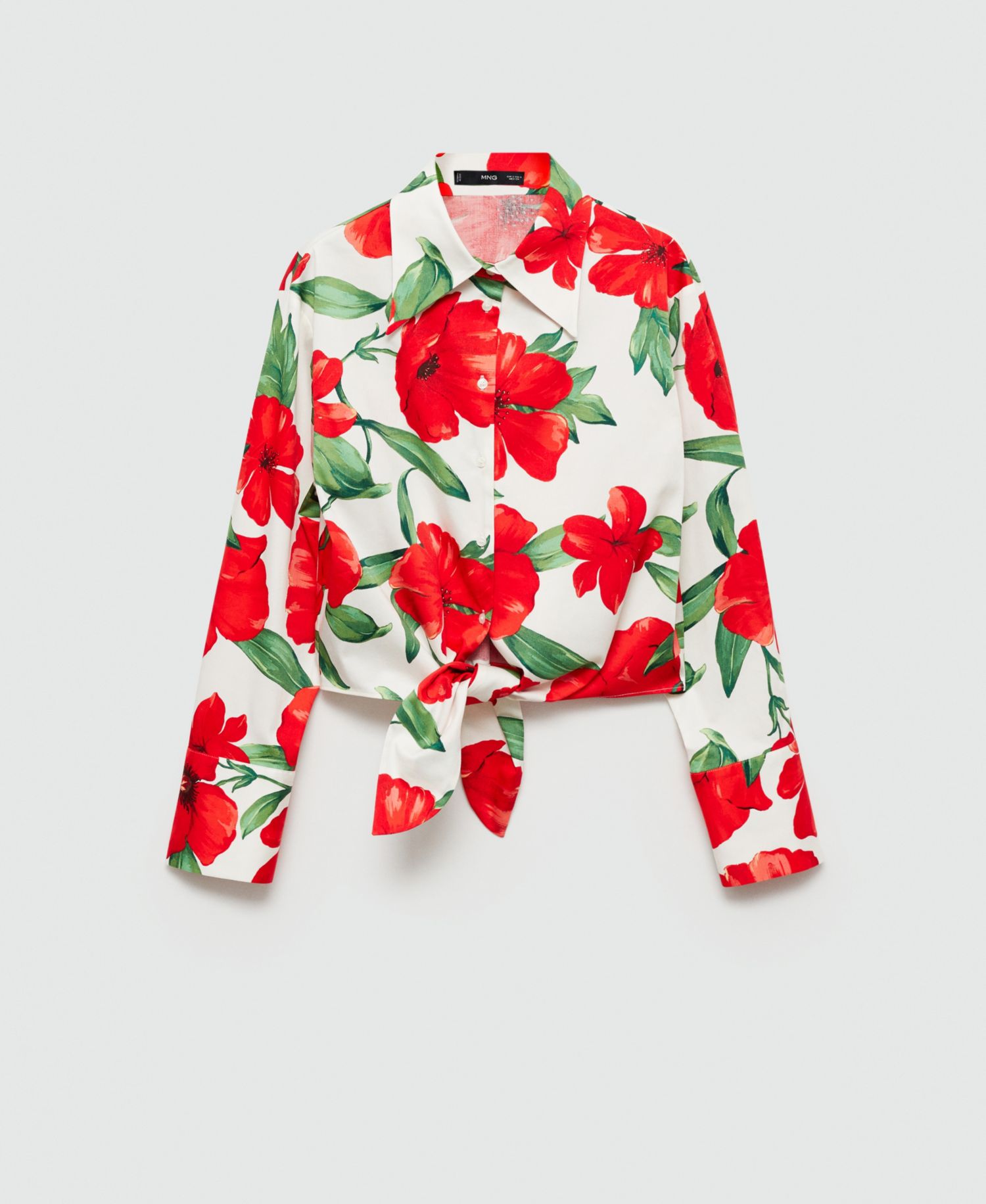 Women's Bow Printed Shirt