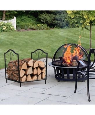 Heavy-Duty Steel Firewood Log Rack