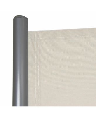 237 x 71 Inch Patio Retractable Double Folding Side Awning Screen Divider