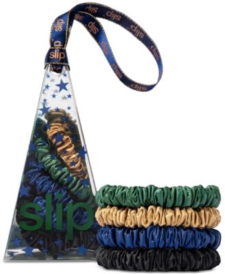 Slip - 4-Pc. Pure Silk Skinny Scrunchie Ornament Set - Paige