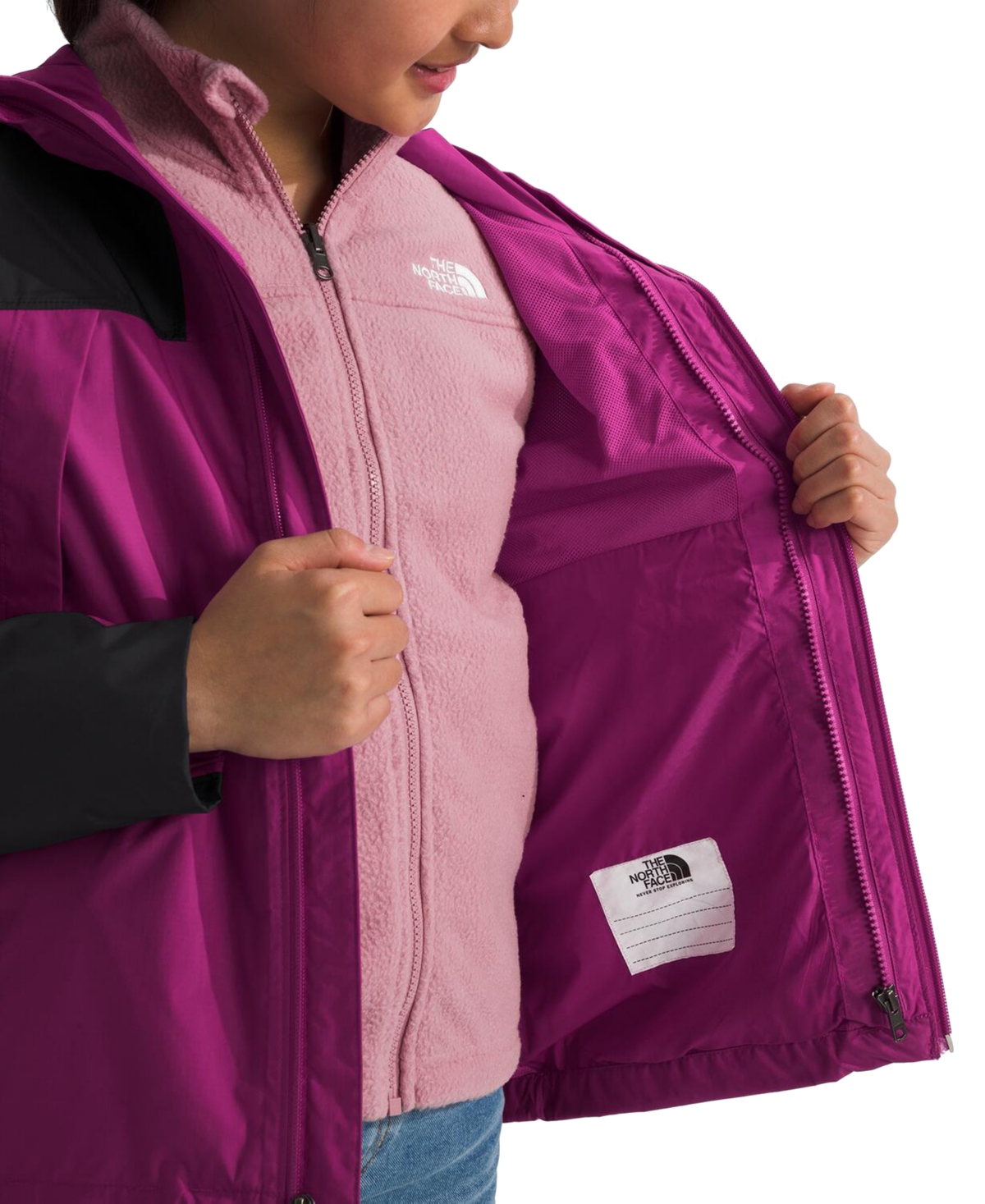 The North Face Big Girls Antora Triclimate 3-in-1 Full-Zip Hooded Jacket
