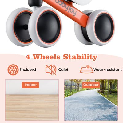 4 Wheels Baby Balance Bike Children Walker  No-Pedal