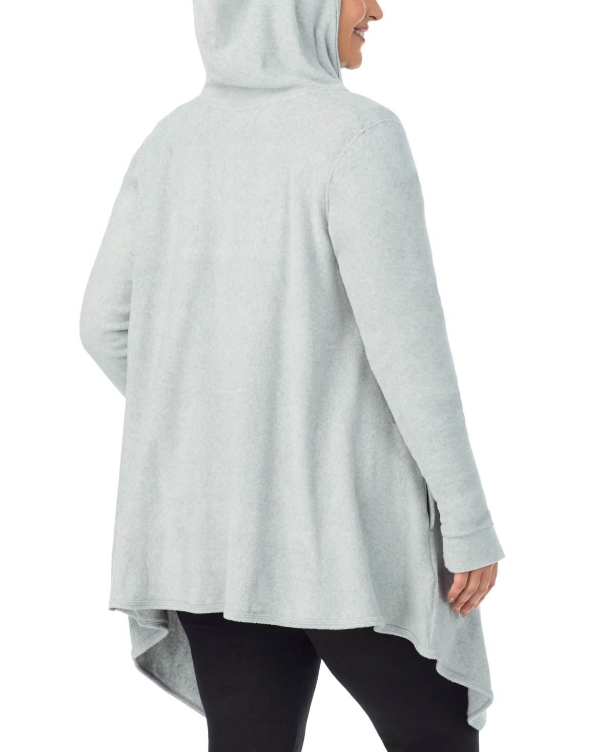 Cuddl Duds Plus Size Fleecewear Stretch Hooded Wrap