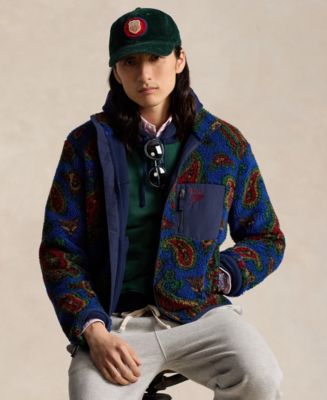 Polo Ralph Lauren Men's Paisley Pile Fleece Jacket - Macy's