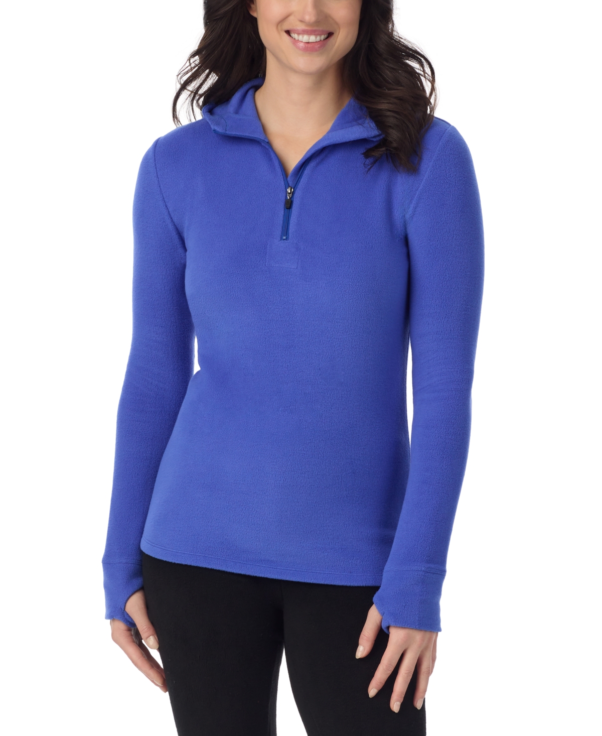 Fleecewear Half-Zip Hooded Top - Royal