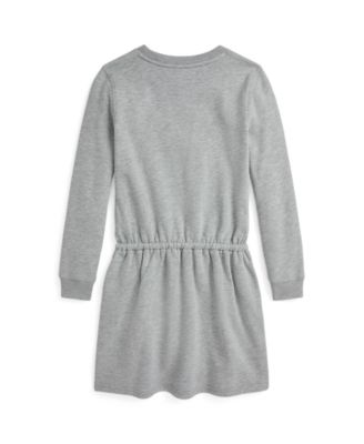 Polo Ralph Lauren Big Girls Polo Bear Fleece Dress - Macy's