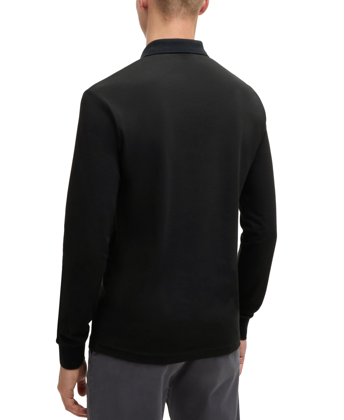 Hugo Boss Boss By  Men's Logo Patch Slim-fit Polo In Black