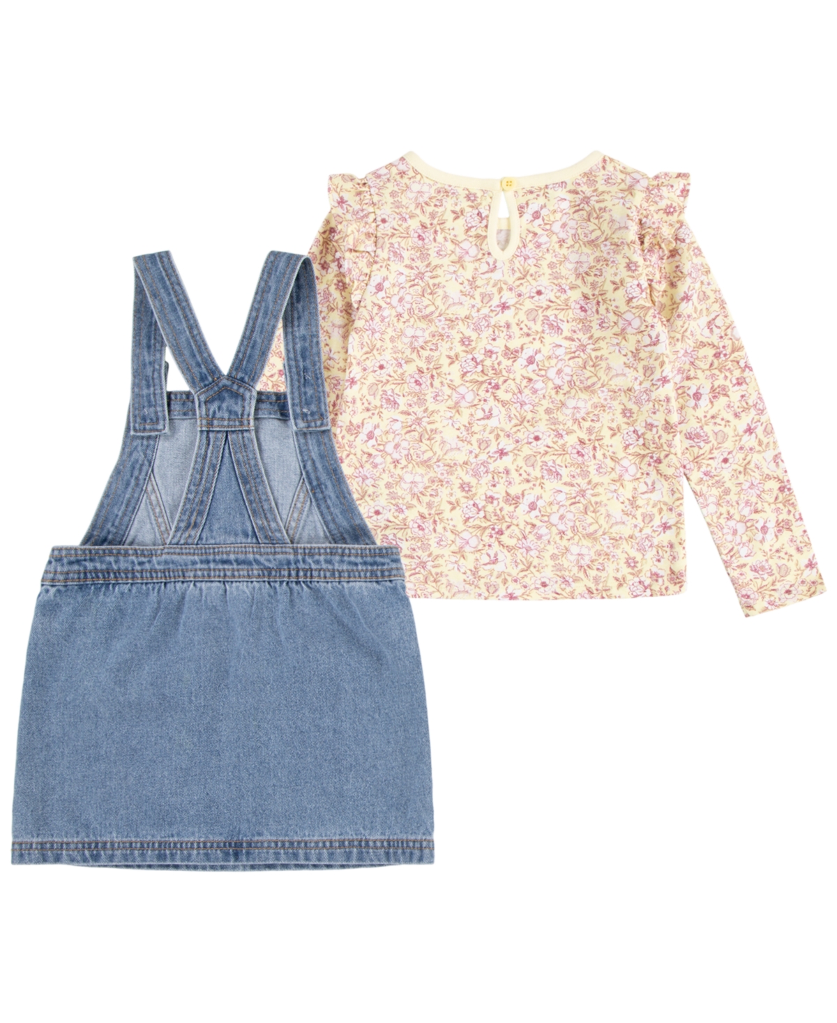 Levi's Toddler Girls Denim Pinafore Dress Set