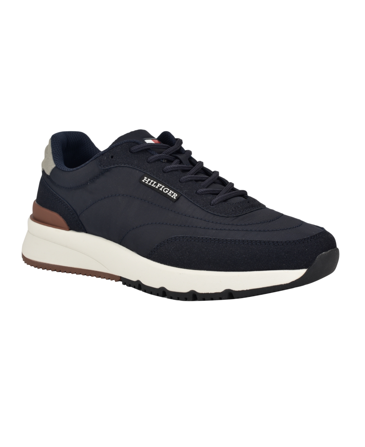 Tommy Hilfiger Men's Sanny Lace Up Jogger Sneakers In Grey Multi