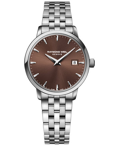 RAYMOND WEIL Women's Swiss Toccata Stainless Steel Bracelet Watch 29mm 5988-ST-70001