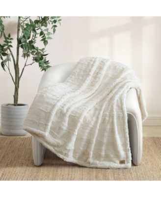 Valor Textured Faux Fur Throw, 50" x 70" (A $110.00 Value)