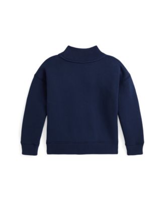 Toddler And Little Girls Fleece Letterman Sweatshirt