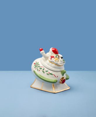 Santa Rocket Covered Candy Dish
