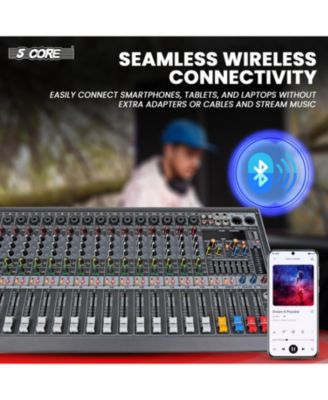 Audio Mixer 16 Channel DJ Mixing Board Bluetooth USB Analog Professional Mezclador De Audio