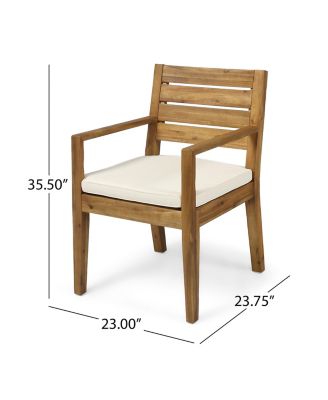 Streamdale Nestor Acacia Wood Dining Chair, Beige