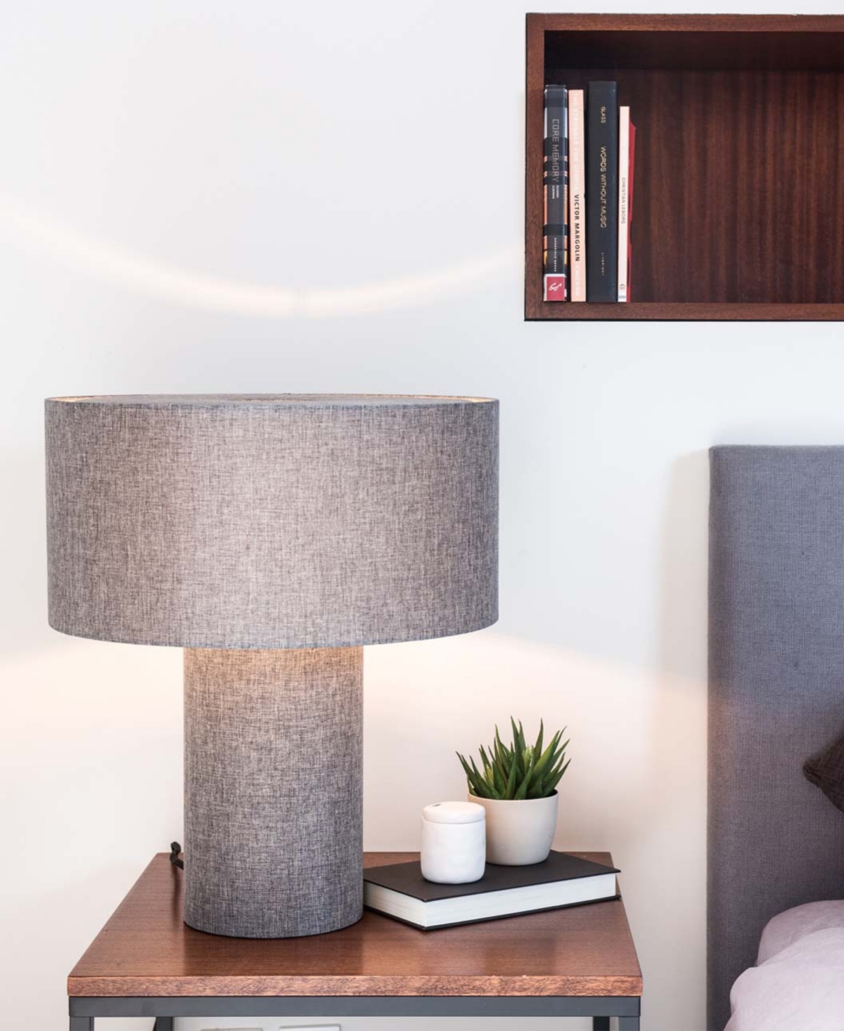 Nova of California Moonlight 20" Linen Dimmer Switch Table Lamp