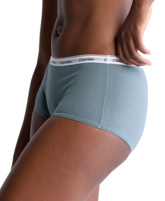 Women's Modern Logo Mid-Rise Boyshort Underwear QD5195