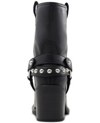 Women's Albai Motorcycle Stud Ankle Booties