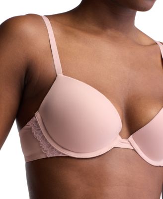 Women's Soft Stretch Lace Push-Up Plunge Bra QF7578