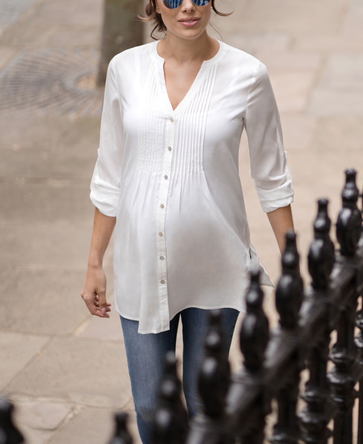 Seraphine Women'sMaternity Blouse - Ivory