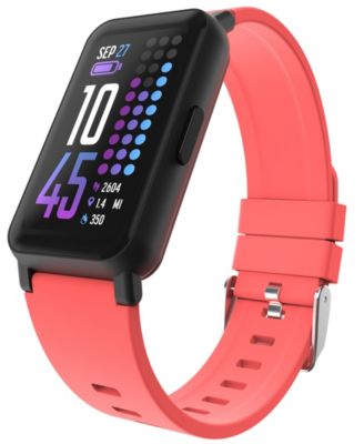 iTouch Active 4 Unisex Silicone Strap Fitness Tracker 42.7mm - Coral