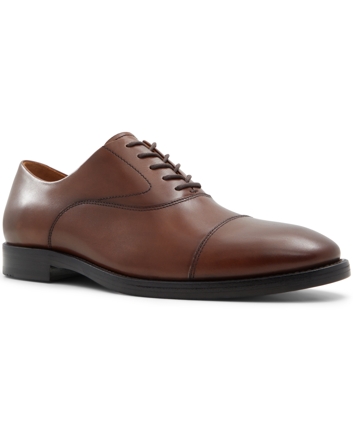 Brooks Brothers Men's Carnegie Lace Up Oxford Dress Shoes In Cognac