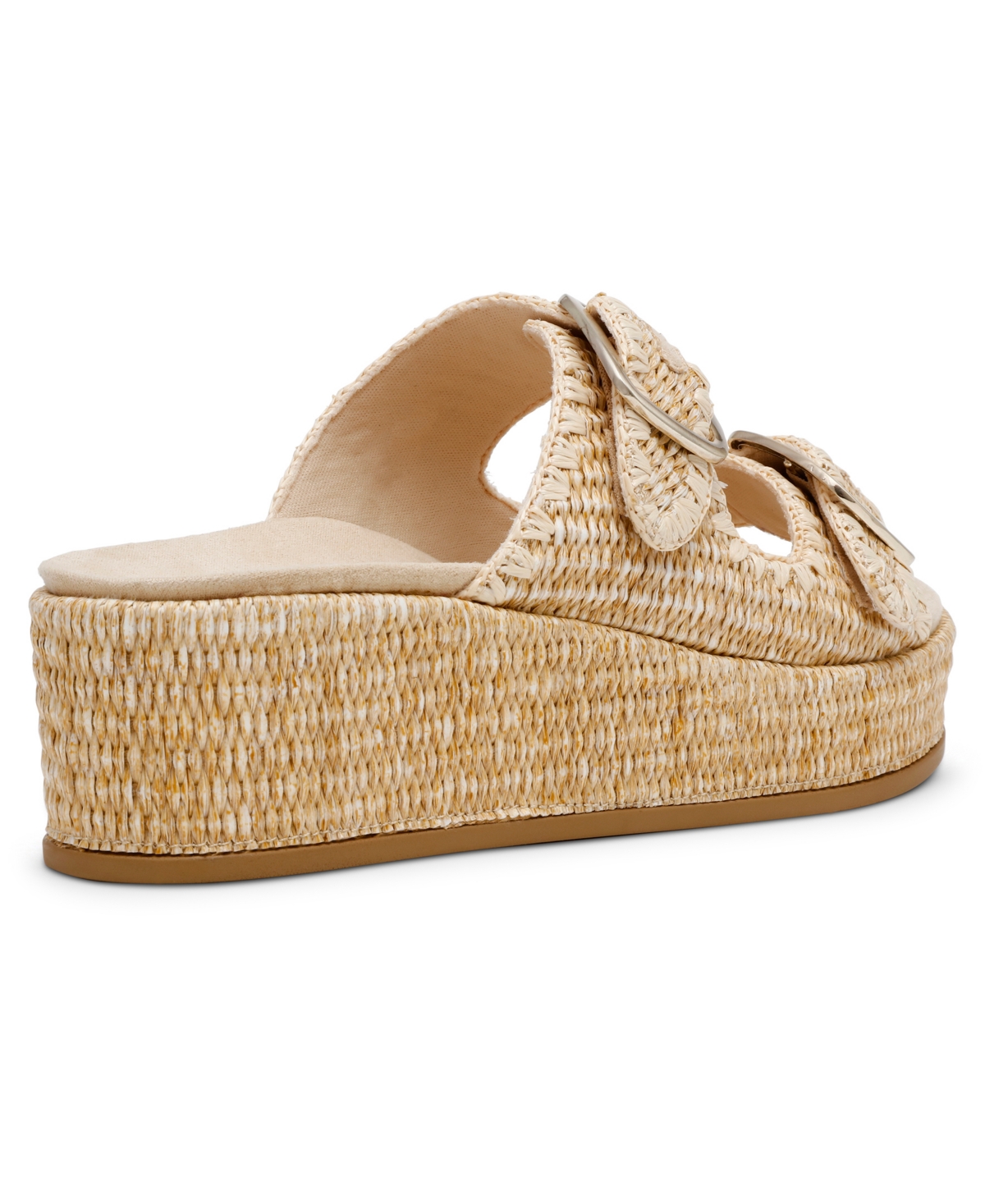 Anne Klein Women's Vineyard Raffia Platform Wedge Sandals