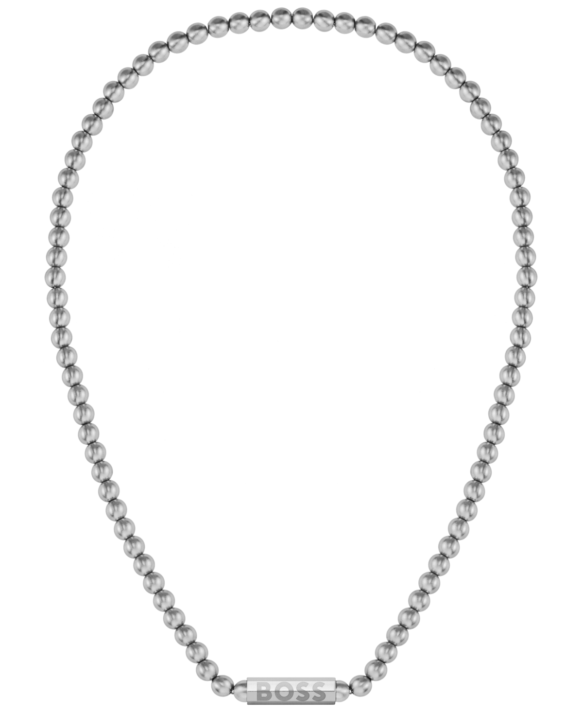 Men's Sphere Stainless Steel Necklaces - Silver-Tone