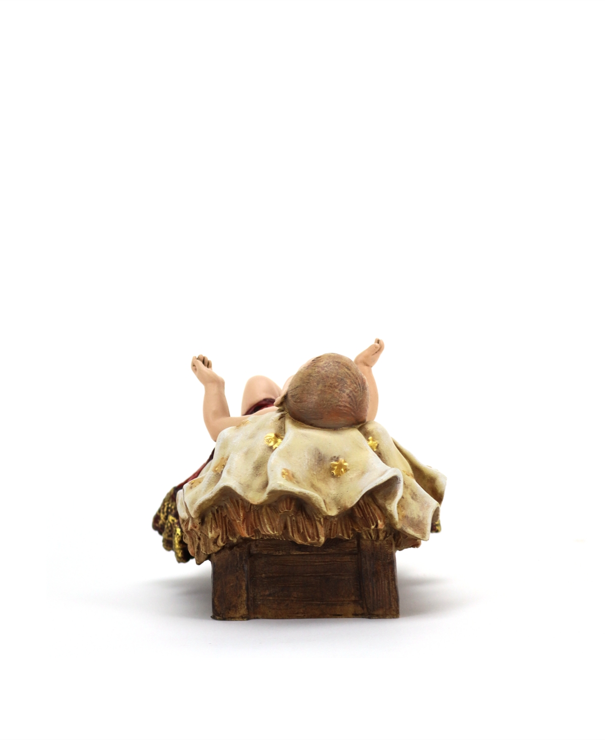 Napco Nativty Set 6 Extra Large Pieces In Green,blue,red