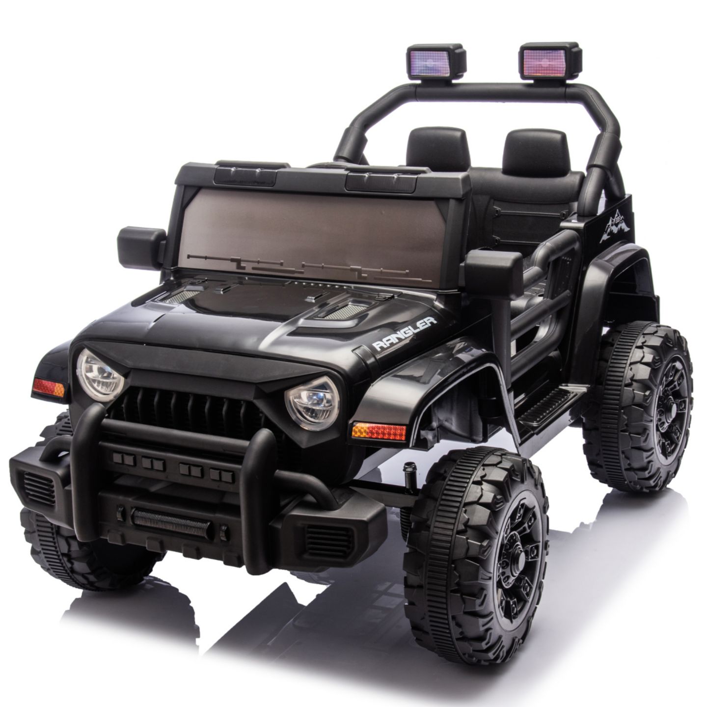 Детская игрушка Streamdale Furniture Streamdale 12V Kids Electric Ride-On Car w/ Remote, Music, Suspension, Headlights, цвет: Чёрный — фото 1