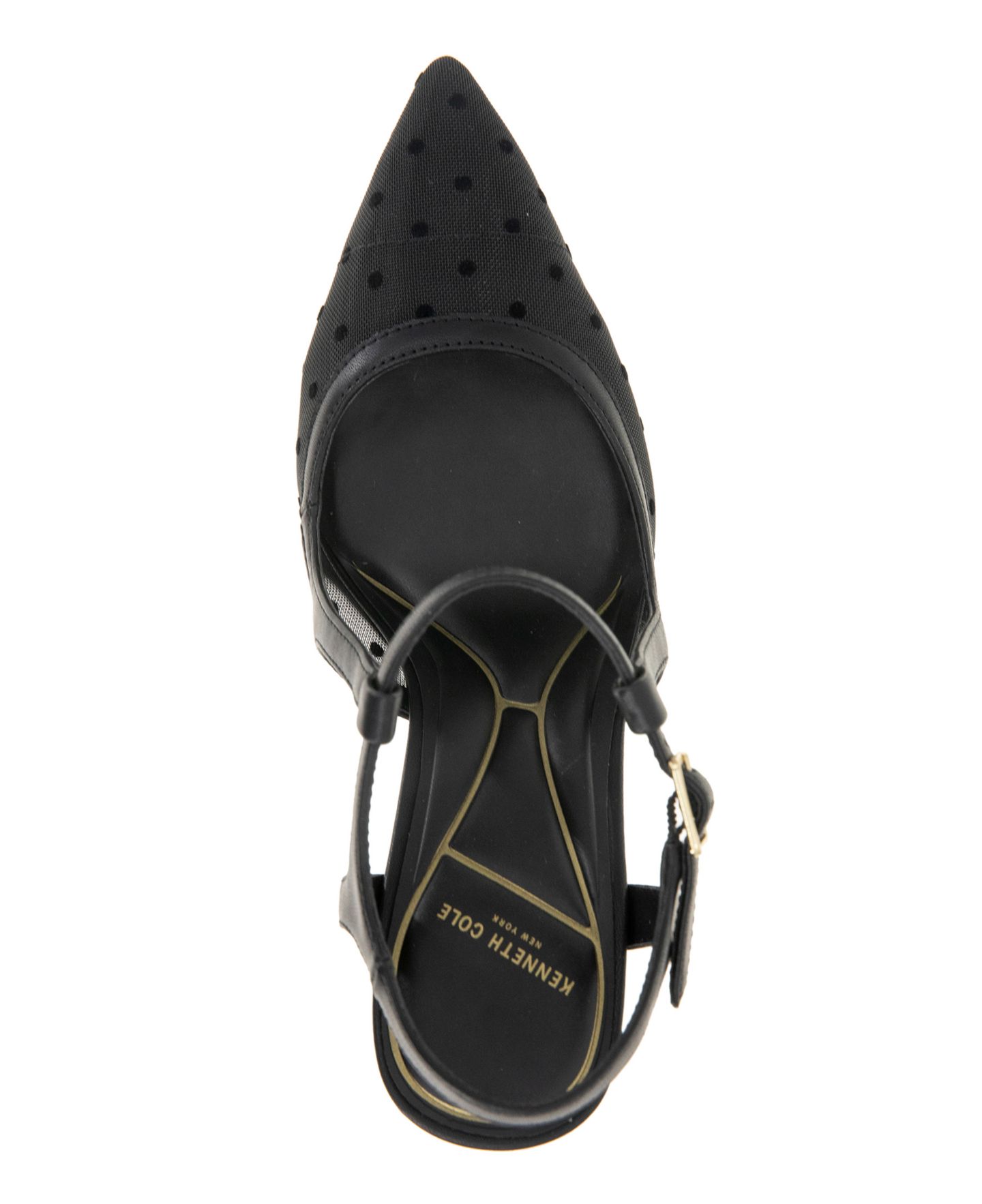 Женские туфли Kenneth Cole New York Romi Fab Ankle Slingback Pumps, цвет: Чёрный сетчатый, вариант 1 — фото 4
