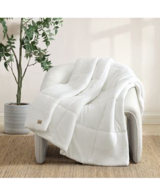 UGG Avery Plush to Fleece Reversible Throw 50 x 70 Macy s