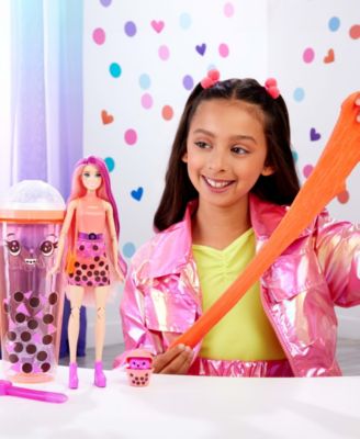 Barbie Pop Reveal Bubble Mango Mochi Scented Tea Series with Doll  Accessories Set