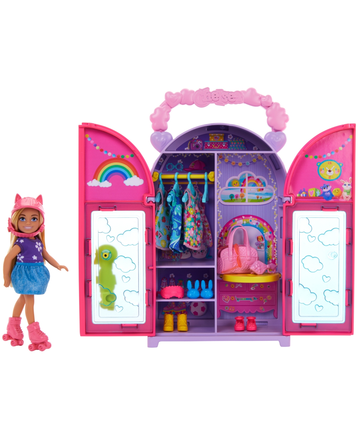Barbie Chelsea Doll Closet Toy Playset With Clothes Accessories In Multi-color