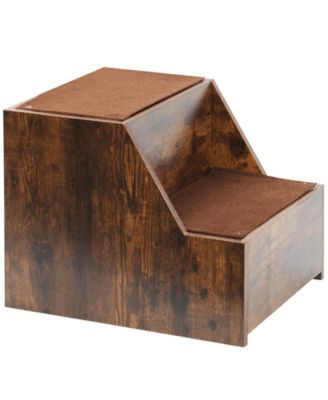 Multi-Level Pet Bed with Removable Step and Cushion