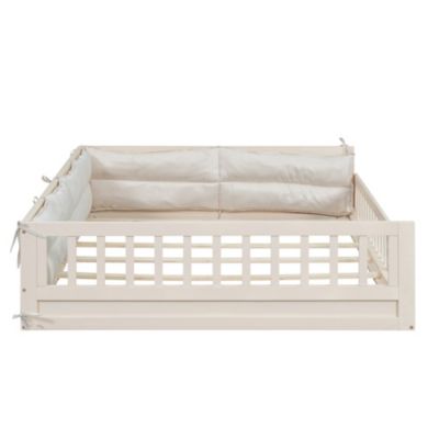 Full size  Upholstered Guardrail Platform Bed