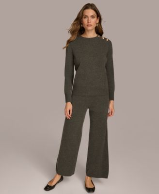 Donna Karan New York Cashmere Blend Sweater & Pants