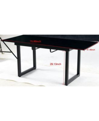 Extendable Kitchen Table, Space-Saver (70.9" x 31.5)
