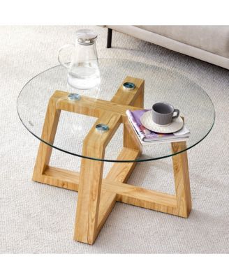 Standard MDF Wood-Color Nature's Simplicity Modern Elegance Coffee Table